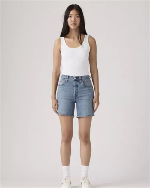 LEVIS 501 MID-THIGH SHORTS PEN RING LIGHTWEIGHT BLUE